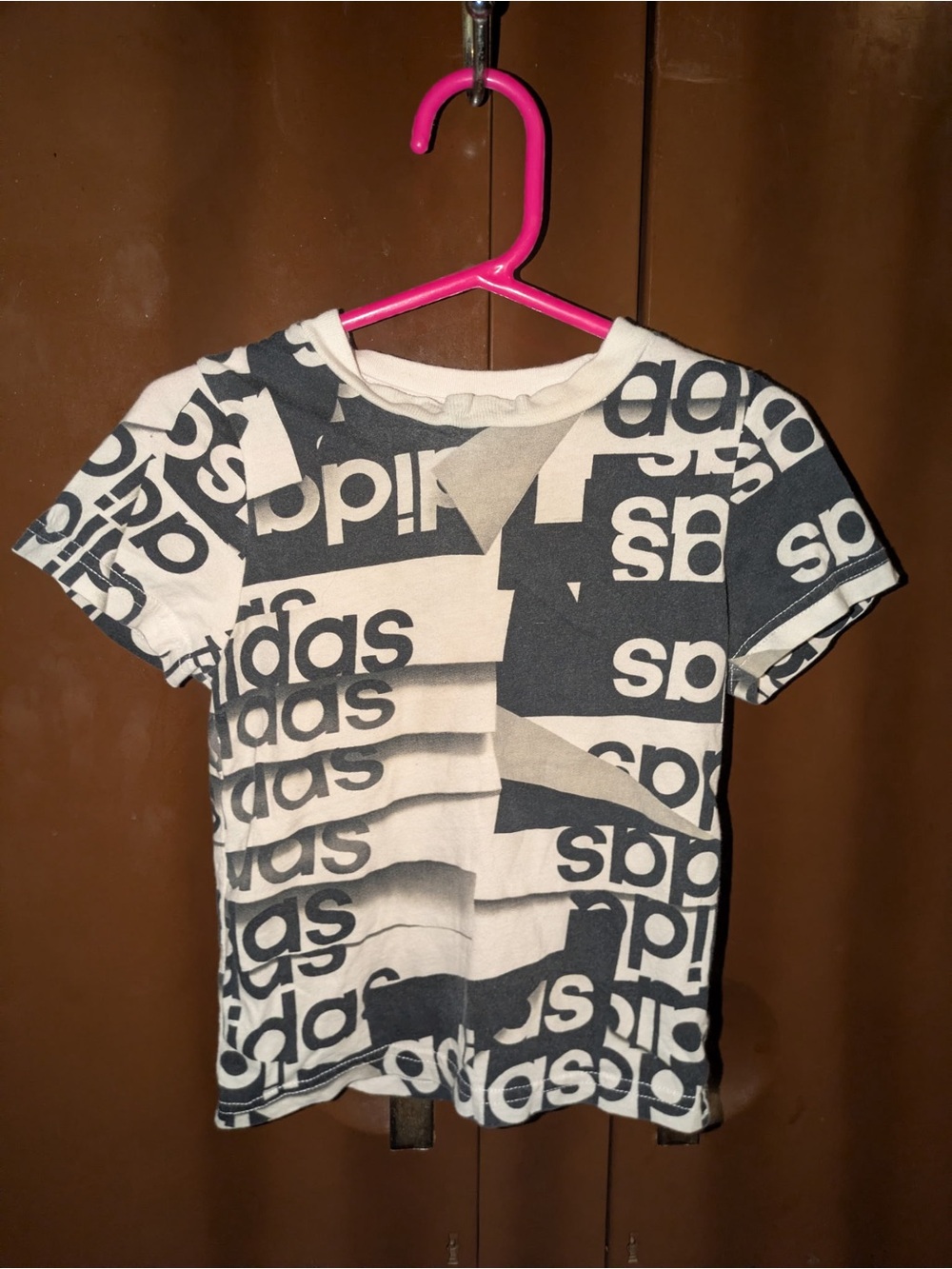 Adidas Black and White Tee